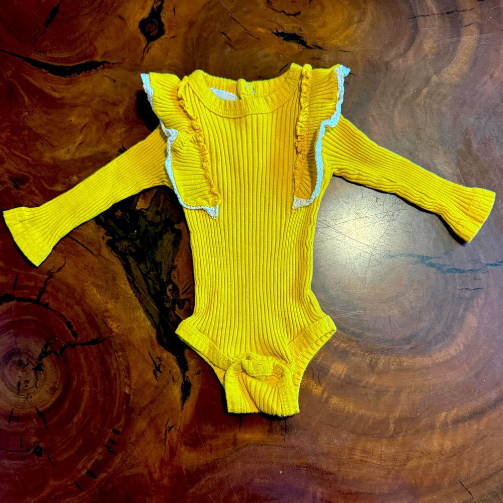 Little Chickadee 0-3 months Long-sleeve Onesie